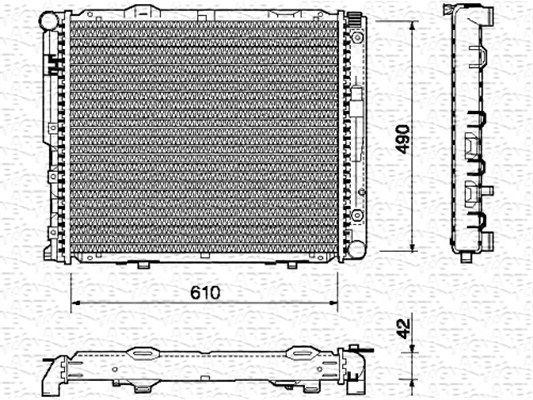 MAGNETI MARELLI Radiators, Motora dzesēšanas sistēma 350213744000